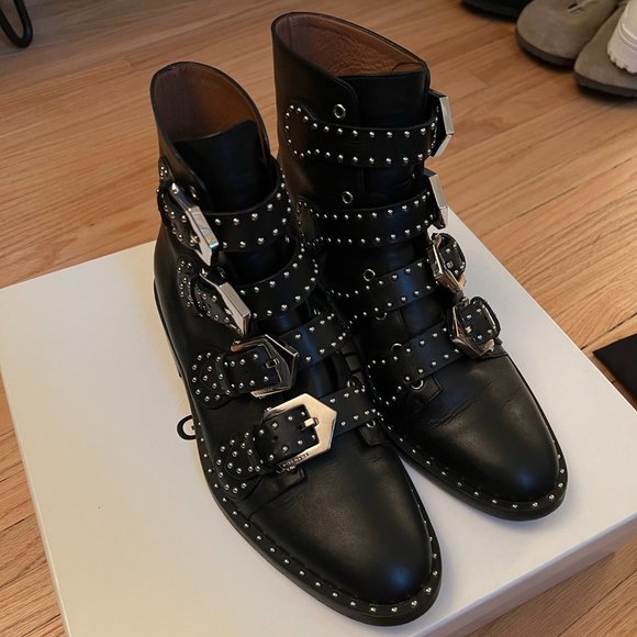 LIKE NEW Authentic Givenchy Studded Boots - Picture 1 of 15